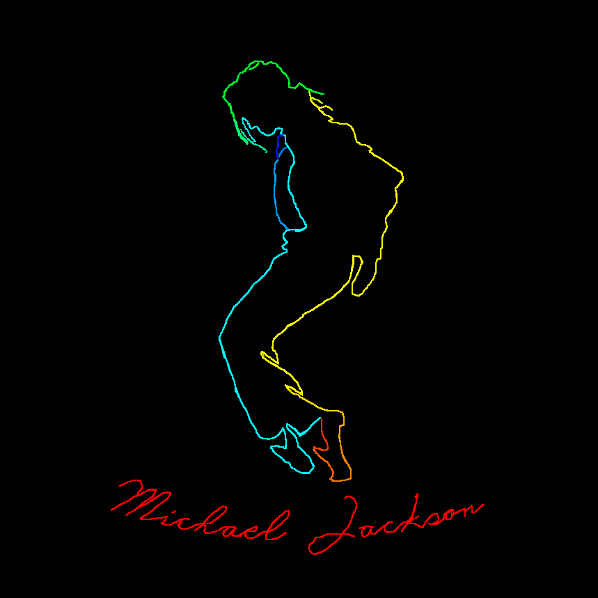 Colorful Michael Jackson